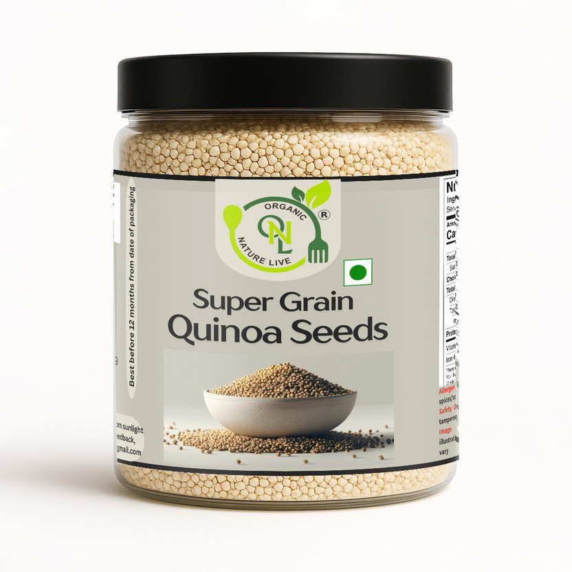 organic nature live Quinoa – Gluten Free Superfood, High Protein & Fibre Quinoa Seeds(1 kg)