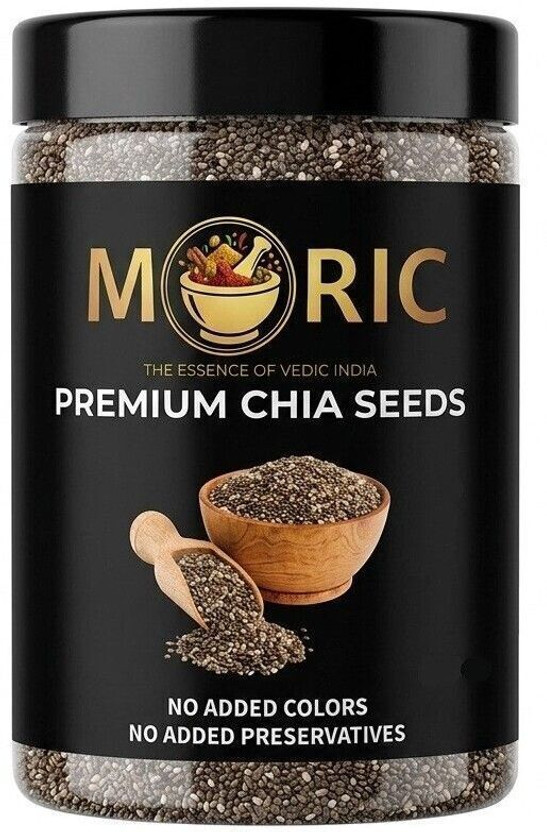 MORIC Raw Chia Seeds Superfood, Healthy Eating, Weight Loss, Protein & Fibre Chia Seeds(500 g)