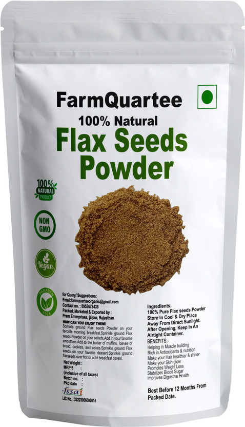 FarmQuartee FarmQuartee Flax Seed Powder / Alsi Powder ( Pure And Natural ) - 160 Gram Brown Flax Seeds(160 g) - Flipkart Deal
