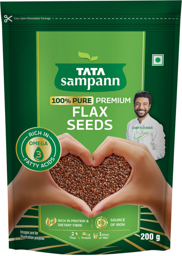 Tata Sampann Premium Brown Flax Seeds(200 g)