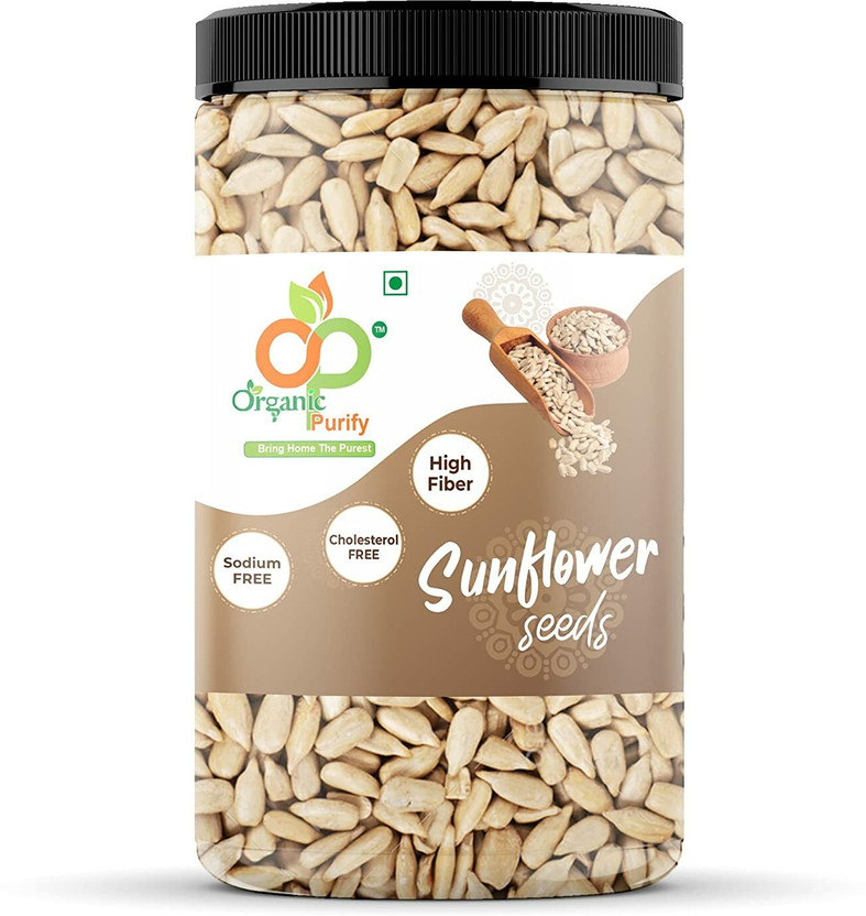 Organic Purify Sunflower Seeds Premium Raw Sunflower Seeds for Eating Diet Food Healthy Snack Sunflower Seeds(500 g)