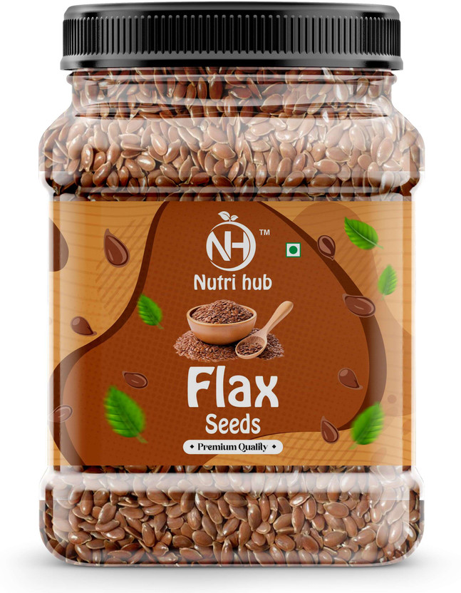 Nutri Hub Flax Seeds for eating Golden Flax Seeds(250 g)