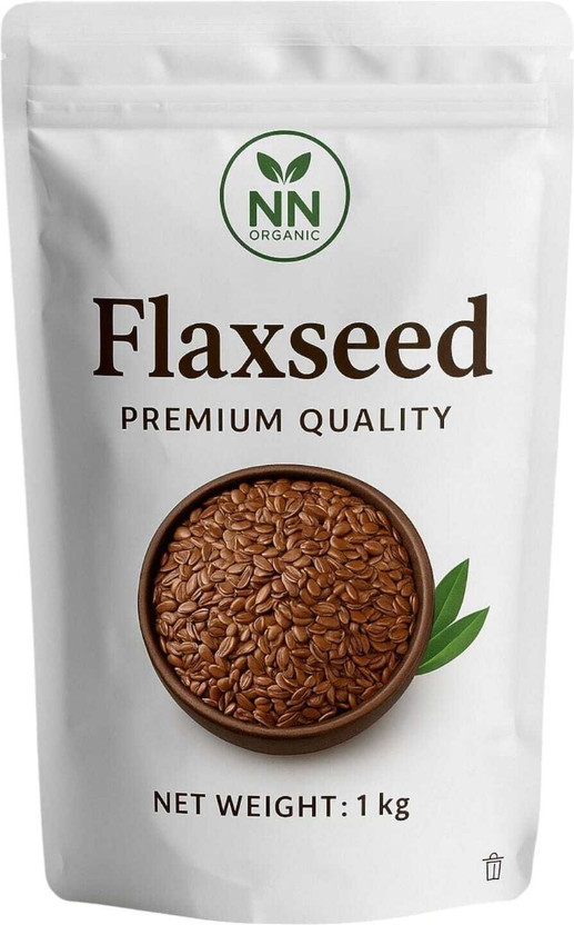 NNorganic Flaxseeds Brown Flax Seeds(1 kg)