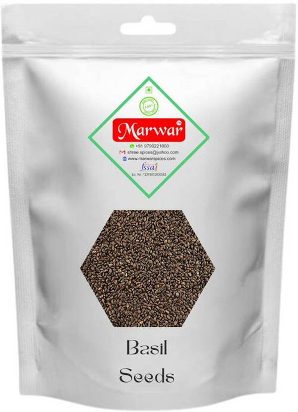 Marwar Marwar Basil Seeds for Weight Loss (Sabja Seeds/Tukmaria Seeds