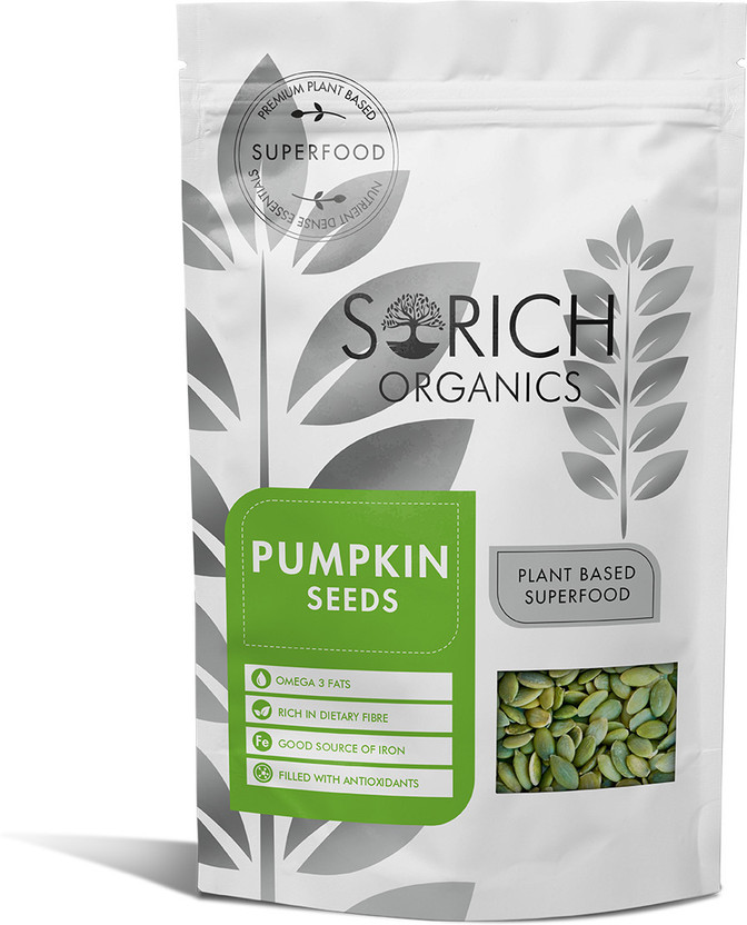 Sorich Organics for Eating|Healthy Snacks|Diet Food |Immunity Booster|High Protein Pumpkin Seeds(200 g)