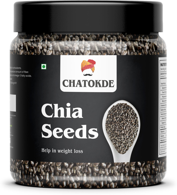 CHATOKDE Chia Seeds for Weight Loss 350g - Diet Food | Healthy Snacks | Raw Chia Seed Chia Seeds(350 g)