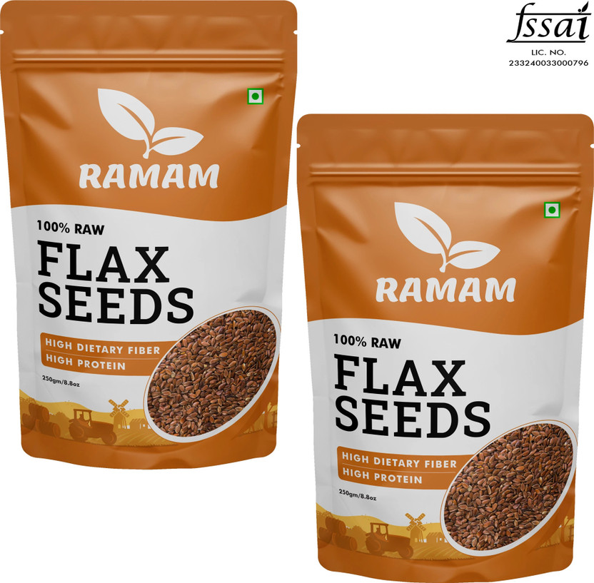 Ramam Ramam Flax seeds |Helps in Hair Growth| Helps in Manage Heart Health | Brown Flax Seeds(2 x 125 g) - Flipkart Deal