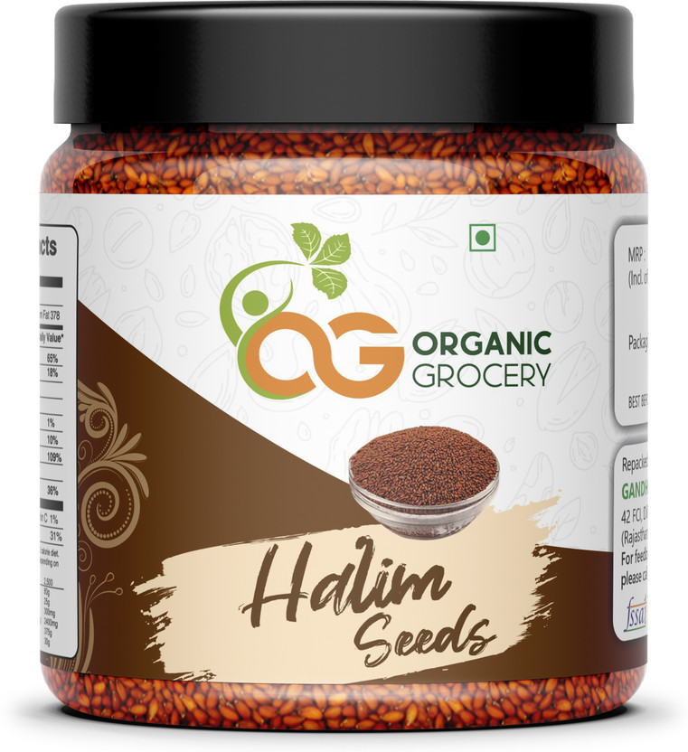 Organic Grocery Halim Seeds ( Aliv Seeds ) - (Haleem ) Garden Cress Seeds(400 g)