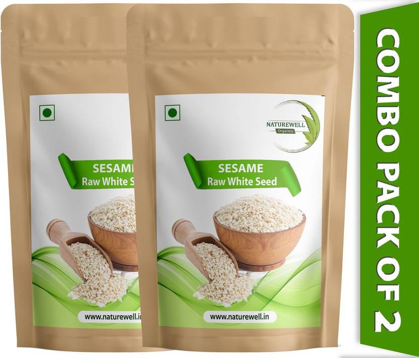 Naturewell White Sesame Seeds Safed Til Hulled Sesame Seeds 200gram