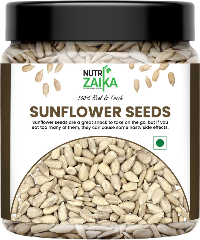 NUTRI ZAIKA Sunflower Seeds | Power Packed Edible Seeds | Rich in Protein & Fiber Sunflower Seeds(100 g)