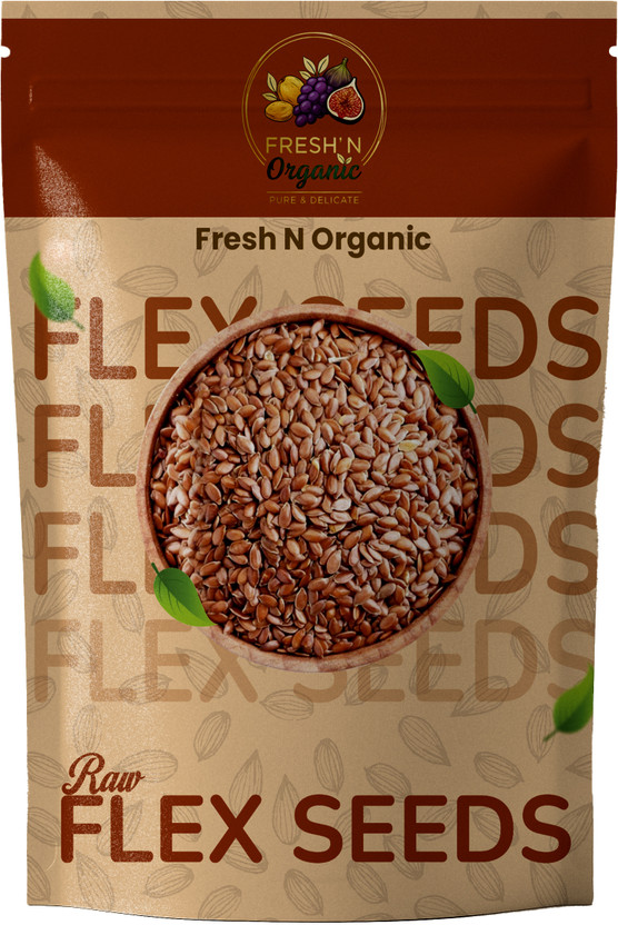 Fresh Fresh N Organic Premium Rich Superfood High in Protein Brown Flax Seeds Brown Flax Seeds Brown Flax Seeds(500 g) - Flipkart Deal