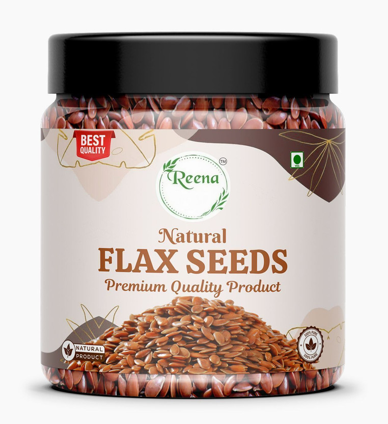 REENA Pure and Organic Flex Seeds Brown Flax Seeds(400 g)