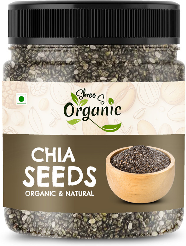SHREE S ORGANIC Premium Raw Chia Seeds | Superfood for Weight Loss & Energy Chia Seeds(200 g)