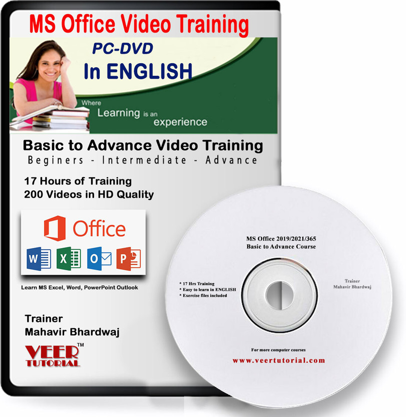 veertutorial Complete Microsoft Office 2019/2021/365 Video Training (English)(DVD)