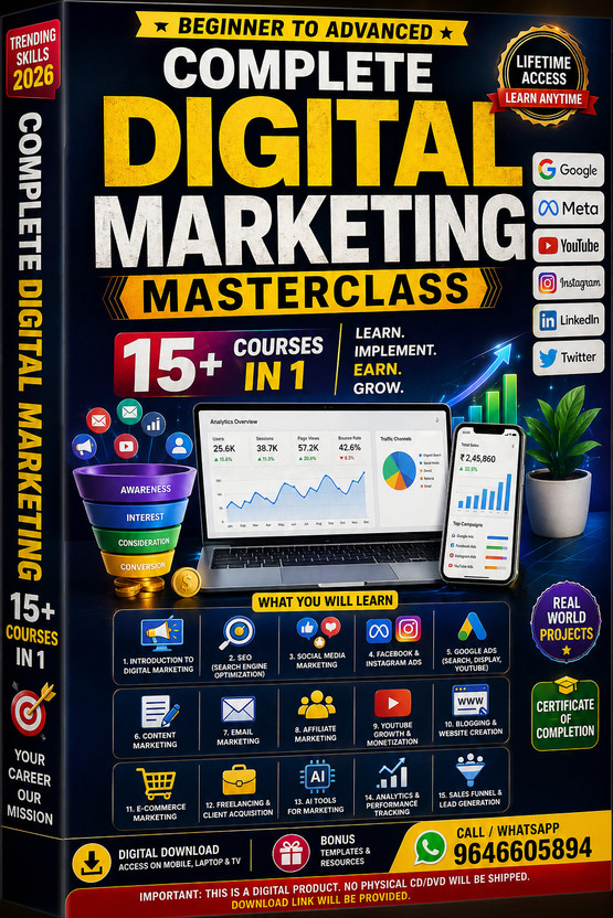 Gurpreet Nutrition Digital Marketing Course 15 Plus Courses SEO Ads Social Media AI(Email Delivery)