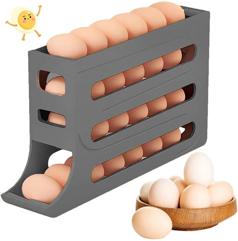 KVVTRADES Plastic Egg Container  - 10 ml(Grey)