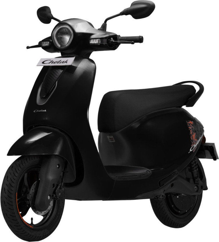 Chetak C2501 Booking for Ex-Showroom Price (with Portable Charger, Glossy Active Black)