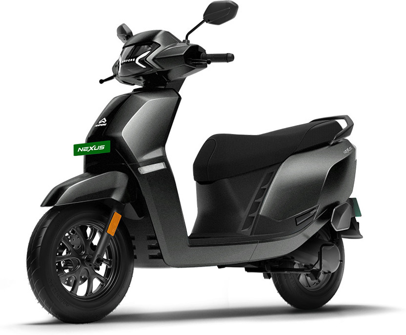 Ampere Nexus EX+ Powered by NxG.io Electric Scooter by Greaves Booking for Ex-Showroom Price (With Charger, Carbon Knight)