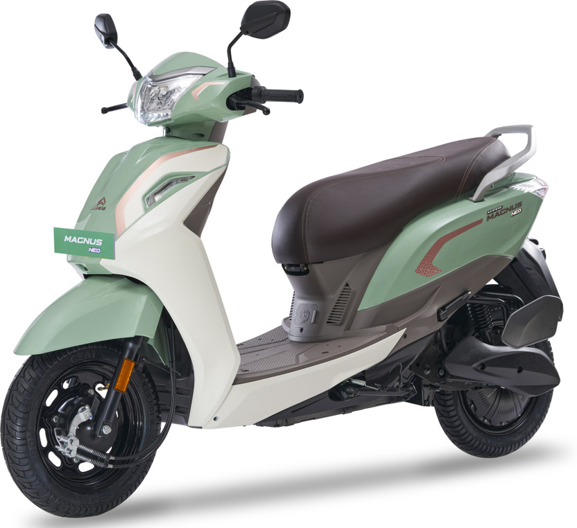 Ampere New Magnus Neo Electric Scooter by Greaves Booking for Ex-Showroom Price (With Charger, Matcha Green (Single Tone))