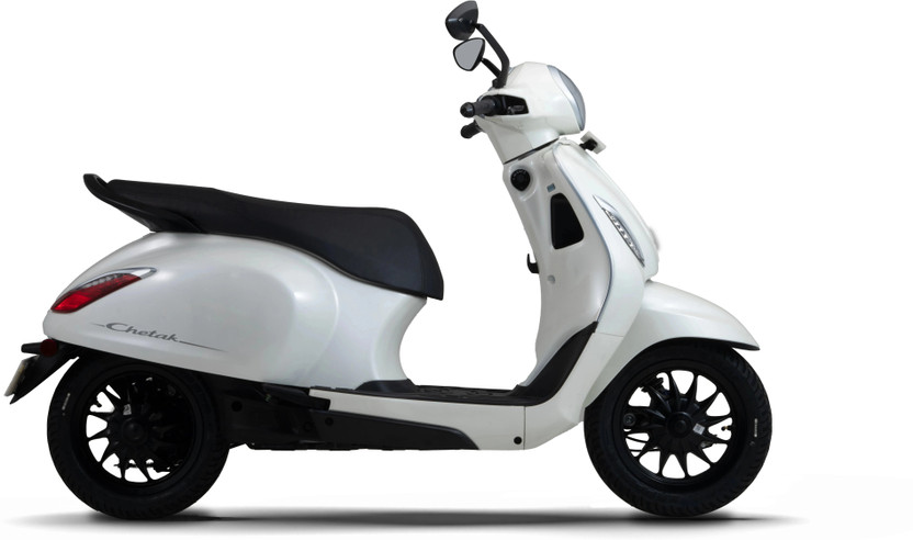 Chetak C3503 Electric Scooter by Bajaj Auto Booking for Ex-Showroom Price (with Portable Charger, Classic White)