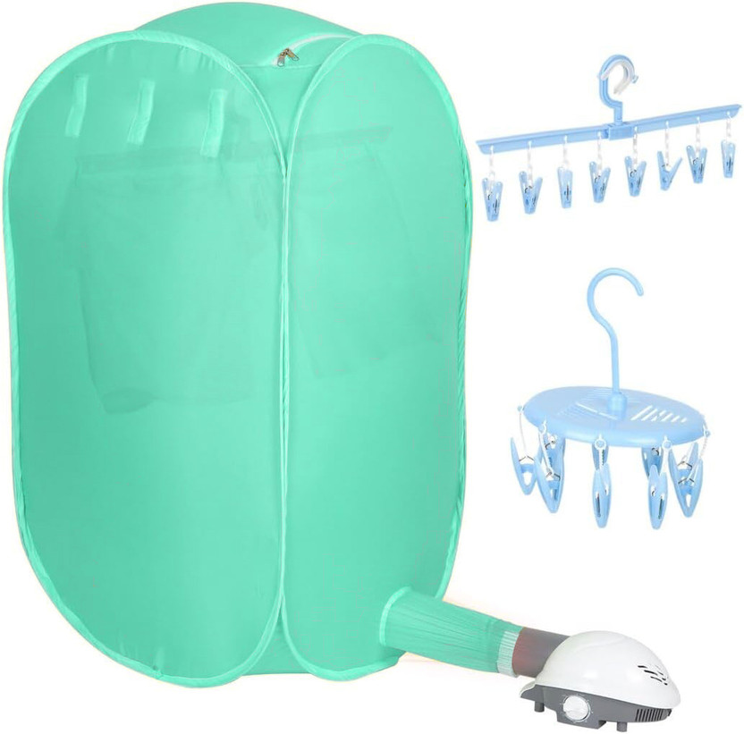 SELLERFLOR Portable Folding Electric Air Clothes Dryer for Wet & Cold Weather Fast Drying Electric Cloth Dryer(Multicolor)