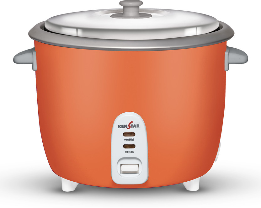 Kenstar MY COOK 2.0 Electric Rice Cooker with Steaming Feature(2 L, White & Grey)