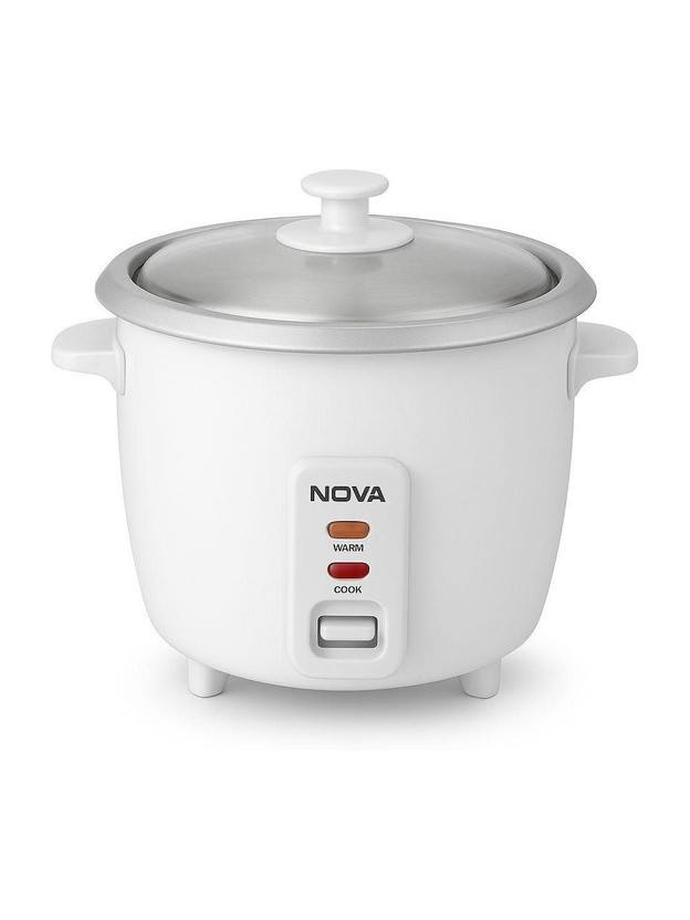 NOVA 3565 Electric Rice Cooker with Steaming Feature(1 L, White)