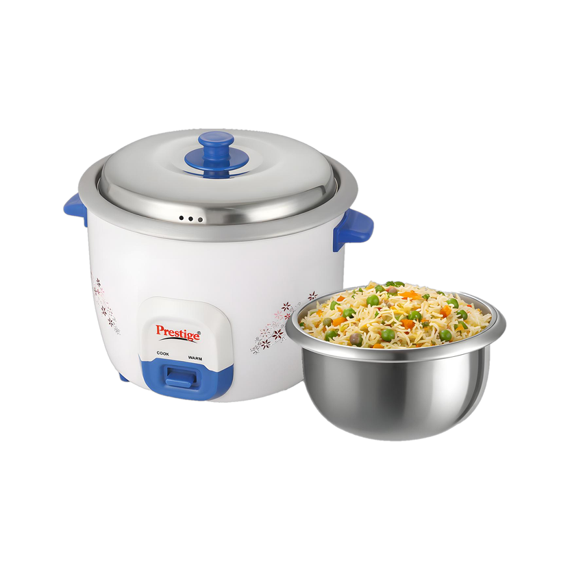 Prestige Atlas Delight Electric Rice Cooker with Steaming Feature(1.8 L, Blue)