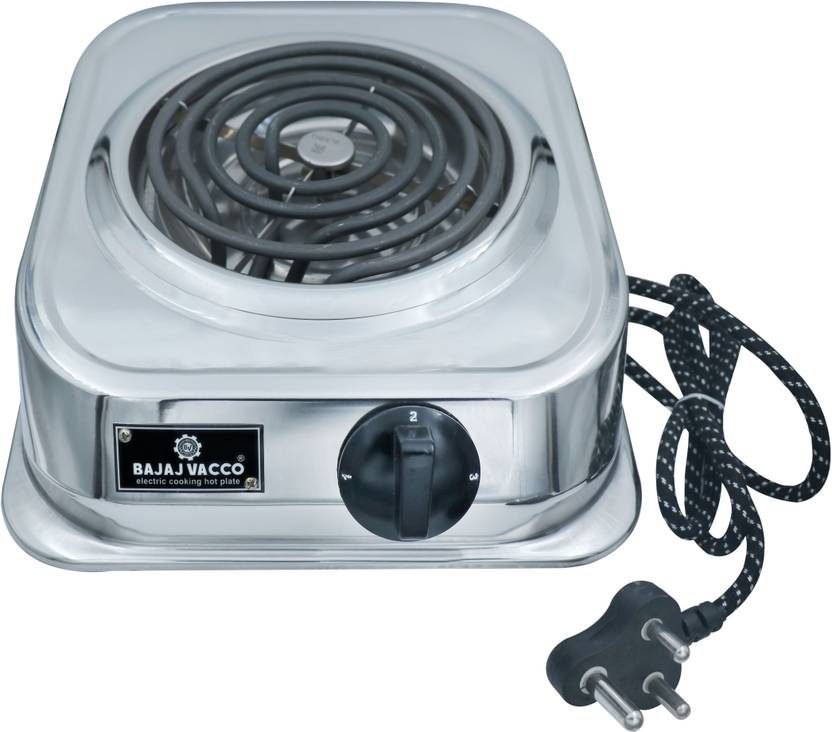 BAJAJ VACCO NEW Electric Coil HOT Plate 2000 WATT Stainless Steel Body
