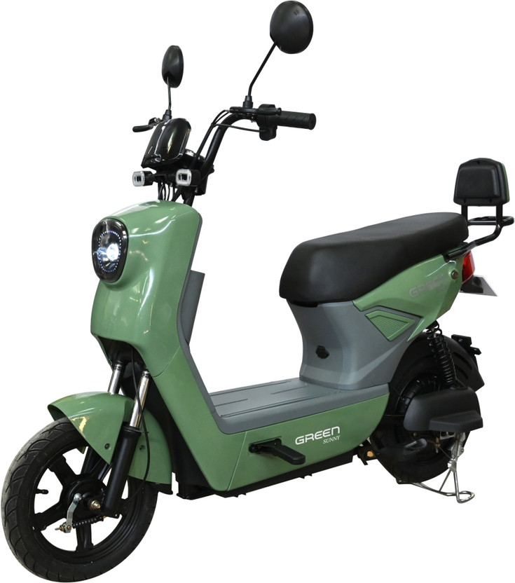 Green Sunny 60KM Booking for Ex-Showroom Price (with Portable Charger, NeonGreen)