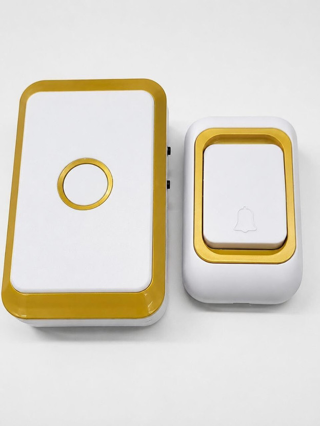 starprim White Wireless Doorbell Set, Battery Powered Long Range Smart Home Chime Wireless Door Chime(1 Tune)