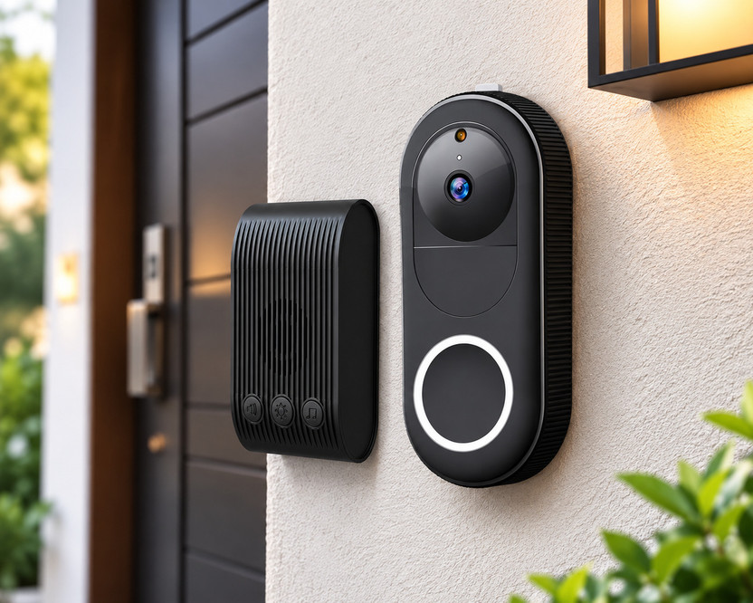 Clefairy Wireless WiFi Video Doorbell Camera, 1080P HD Smart Video Door Bell Wireless Door Chime