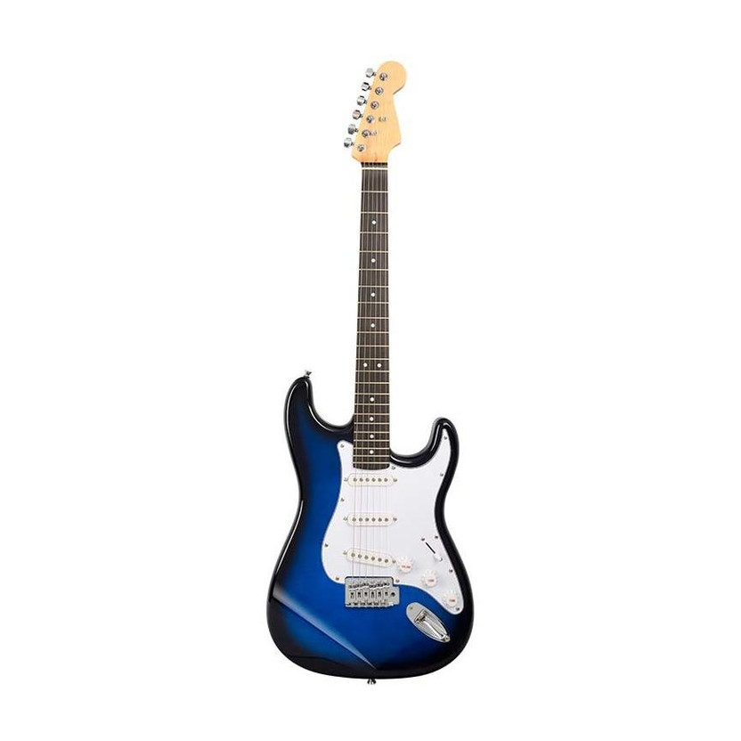 BLUEBERRY R-701-BLUE Beginner/Professional Full Size Rosewood Fretboard Maple Solid Body Electric Guitar(Blue)