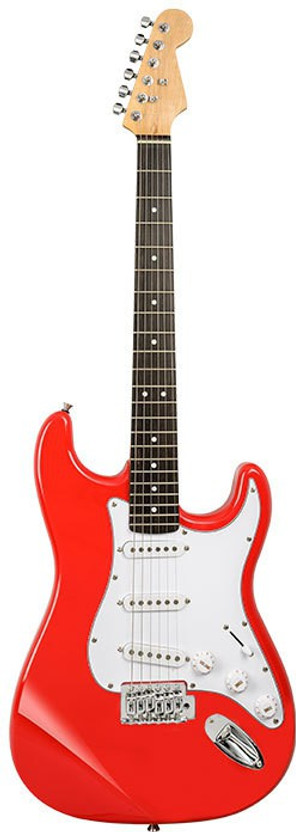 BLUEBERRY R-701-RED Beginner/Professional Full Size Rosewood Fretboard Maple Solid Body Electric Guitar(RED)