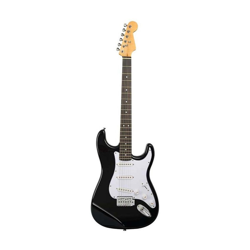 BLUEBERRY R-701-BLACK Beginner/Professional Full Size Rosewood Fretboard Maple Solid Body Electric Guitar(BLACK)