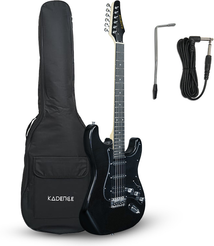 KADENCE AstroMan Electric Guitar, 21 FRETS, ROSEWOOD FRETBOARD Solid Body Electric Guitar(black)