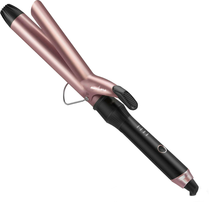 Make Make Ur Wish Professional Curling Iron With Wand Roller Tourmaline Ceramic Adjustable Temp Electric Hair Curler(Barrel Diameter: 9 cm) - Flipkart Deal