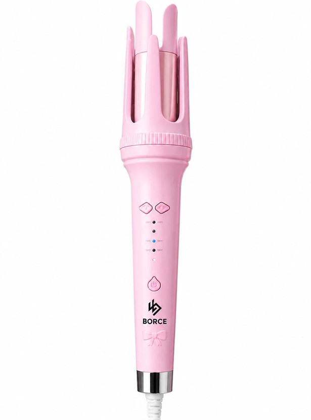 Borce Automatic Hair Curler With 4 Temperature and Smooth Rotating For Hair Styling. Electric Hair Curler(Barrel Diameter: 25 cm)