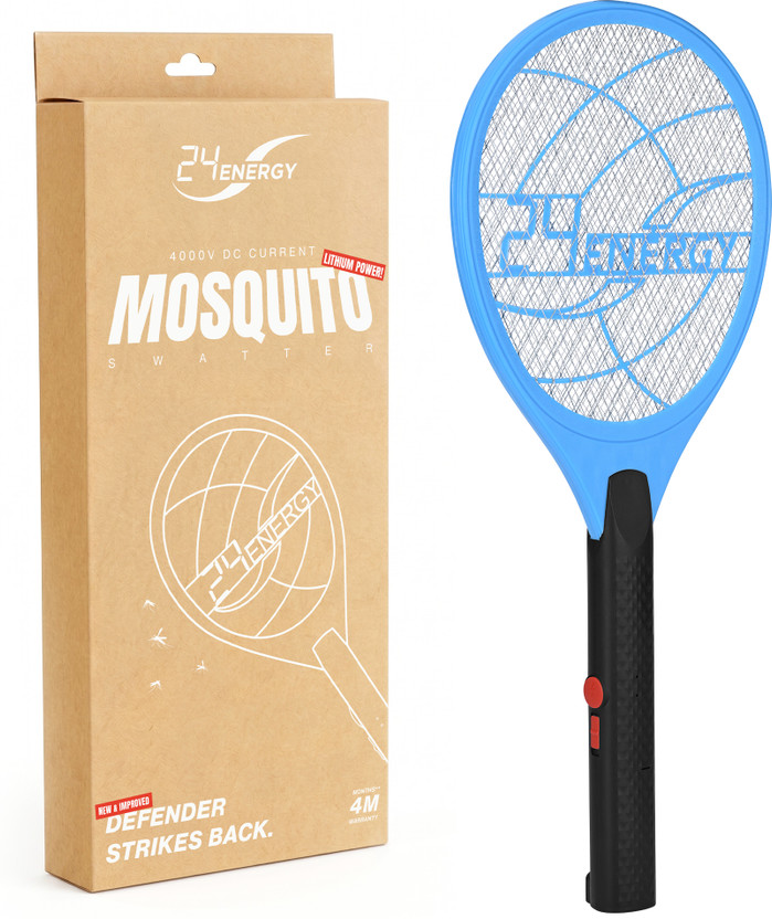 24 ENERGY Durable Fast Charging Mosquito Racquet | Tri layer kids Safety Electric Insect Killer Indoor, Outdoor(Bat)