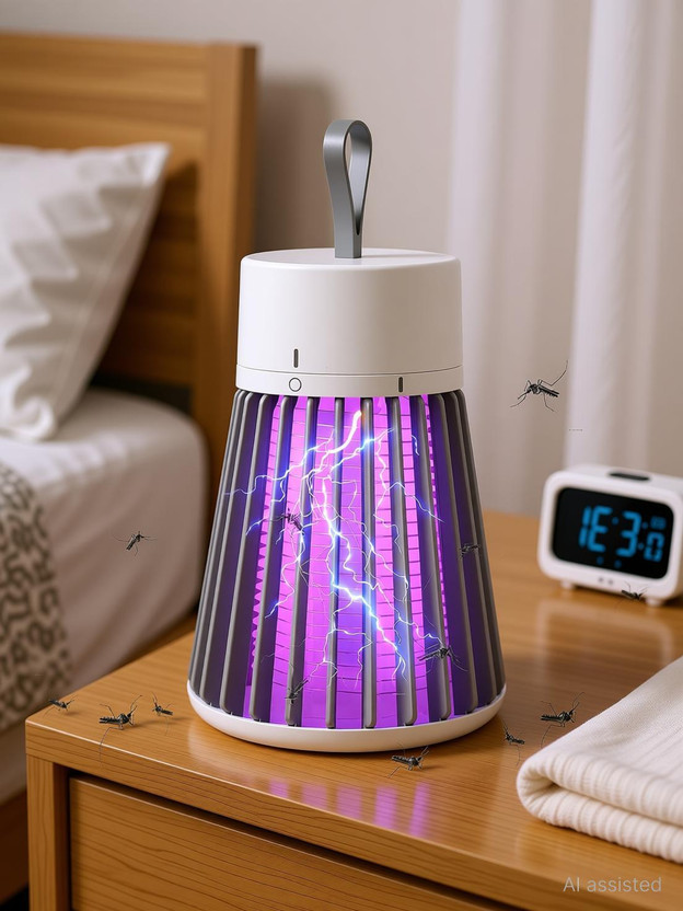 Aannie Mosquito Lamp Fly Repellent Mini Gadget with UV Light No Radiation Eco Friendly Electric Insect Killer Indoor, Outdoor(Fly Swatter)