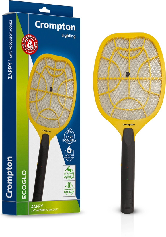 Crompton Anti-Mosquito Racquet Zappy Electric Insect Killer Indoor(Fly Swatter)