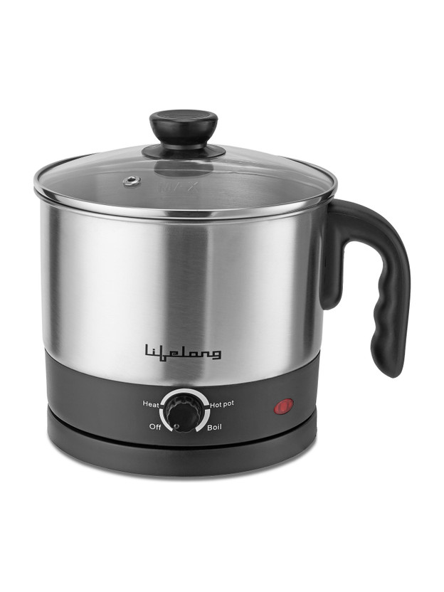 Lifelong LLMC01 Electric Kettle(1.5 L, Black, Silver)