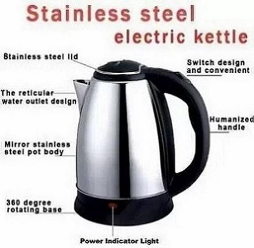 (SILVER) kettle for Hot Water, Tea, Rice and Cooking Foods Electric Kettle Price in