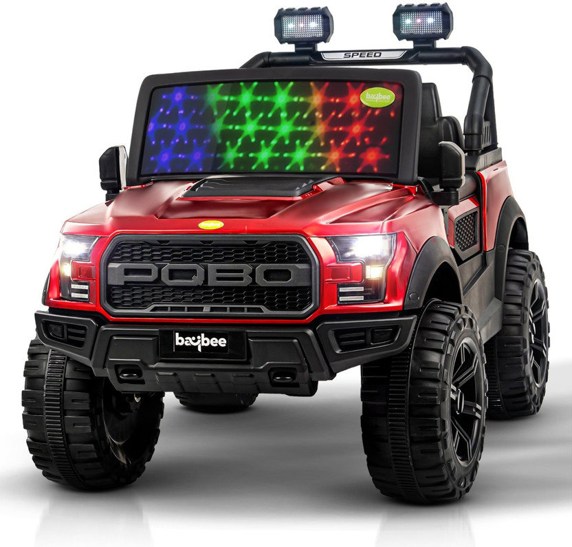 baybee baybee Rechargeable Baby Battery Car Jeep for Kids Ride on Toy Kids Car Music & Light Jeep Battery Operated Ride On(Maroon) - Flipkart Deal