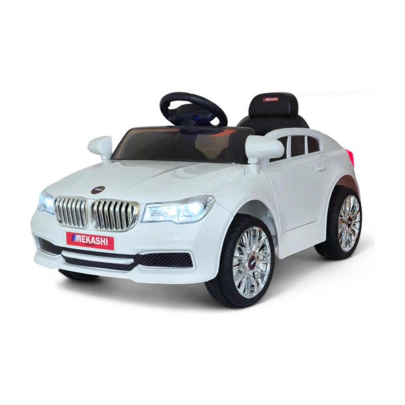 Mekashi Mekashi Electric Toy Car for Kids with Remote Control, LED Lights, Music Car Battery Operated Ride On(White) - Flipkart Deal