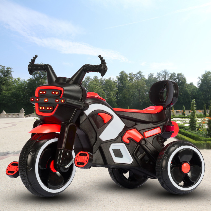 Little Olive RideOn Ranger Bike Pedal Tricycles for Kids 1-3 Years Rideons & Wagons Battery Operated Ride On(Red)