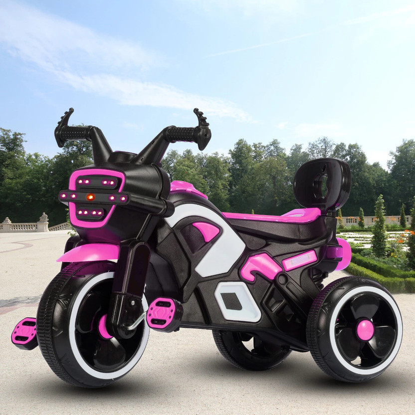 Little Olive RideOn Ranger Bike Pedal Tricycles for Kids 1-3 Years Rideons & Wagons Battery Operated Ride On(Pink)