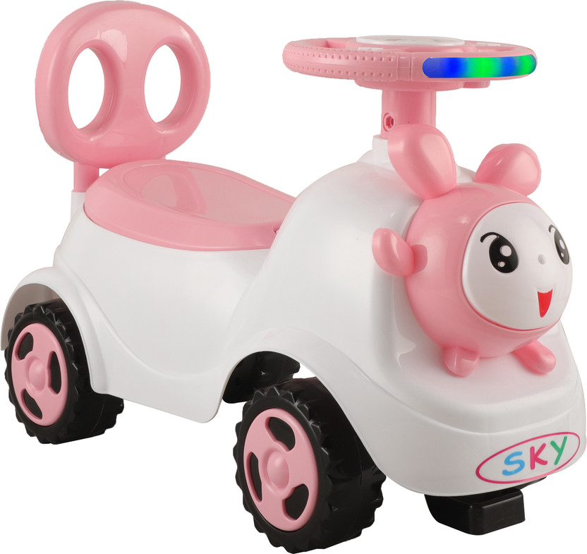 JoyRide Bunny Rideon SKY Rider | Rider for Kids | Boys | Girls Rideons & Wagons Non Battery Operated Ride On(Pink)