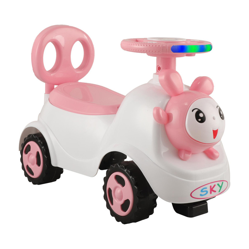 JoyRide Bunny Rideon SKY Rider | Rider for Kids | Boys | Girls Rideons & Wagons Non Battery Operated Ride On(Pink)