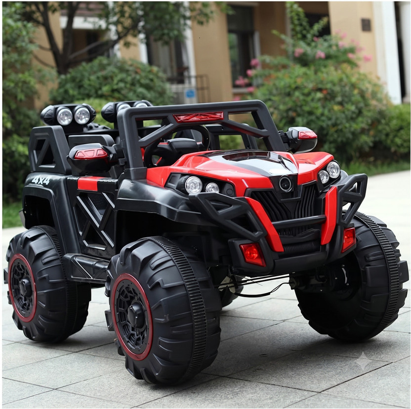 Toys R Us Avigo Electric Jeep 4x4 Jeep for Kids, Ride on Toy Kids Car with Light & Music Jeep Battery Operated Ride On(Red)